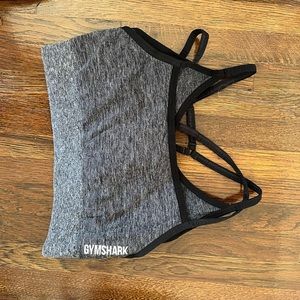 Gymshark heathered black sports bra